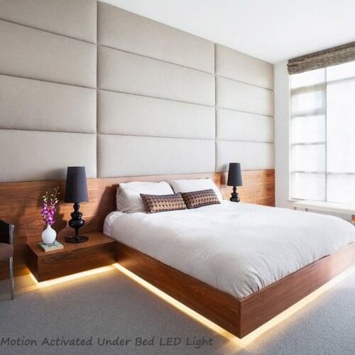 S USIFAR PIR Motion Sensor LED Under Cabinet Light DC12V LED Strip Kitchen Bedside Decoration Night lamp Tape 1M 2M 3M 4M 5M