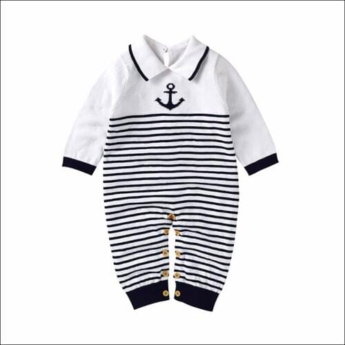Baby Boys Sweaters Full Sleeve Knitted Kids Pullover Newborn Infant 0-18 Months Sweater Romper Warm Winter Autumn Clothes Tops