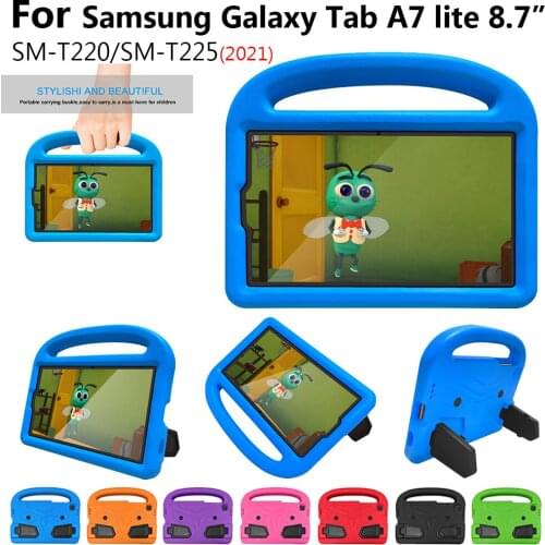 Tab A7 Lite T220 T225 EVA Stand Coque Cover Case For Samsung Galaxy Tab A7 Lite 2021 (8.7") SM-T220 SM-T225 Shockproof Tablet