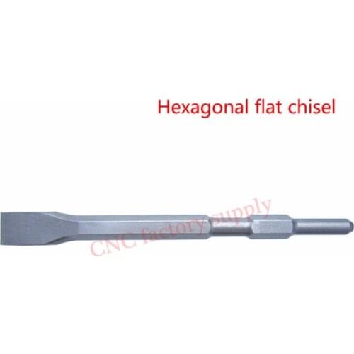 Carbide Material Pointed Hexagon handle electric Hammer chisel spade drill sharp drill bit for concrete/brick/wall/tile slotting