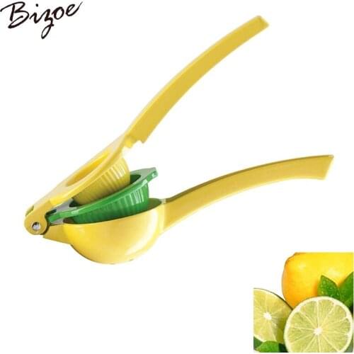 High Quality Enameled Aluminum Double Bowl Lemon Squeezer, Manual Citrus Press Juice