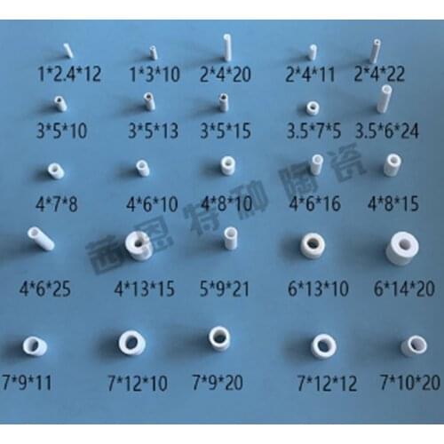 High temperature resistant, corrosion resistant, wear resistant ceramic tube Corundum alumina burning tubeOD6ID1L6mm