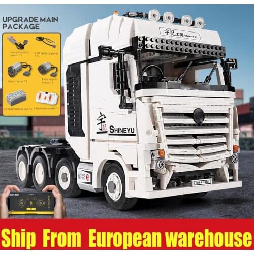 Hongkong Yu Ji Truck Car Compatible 42043 high-tech Benzs Arocs Model Building Bricks Educational Toys Christmas Gift