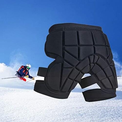 YXTC Padded Protective Short for Ski, Snowboard, Skate & Roller Sports, 3D Protection for Butt, Hip & Tailbone