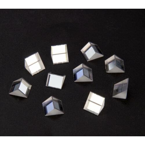 20PCS 5mm Factory Defective Optical Glass Mini Right Angle Prism Optics Experiment Instrument Rainbow Research Triangular Prisma