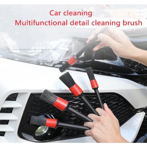 5-Piece Detailed Car Tire Cleaning Tool, Brush the Inside Air Outlet of the Dashboard, Brush the Car Cleaning Tool