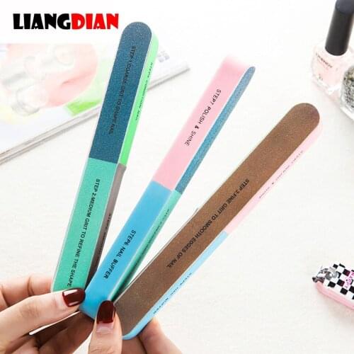 5PCS/Lot 7 Sided New UV Gel Nail Art Polisher Manicure Pedicure Nail Art Tips Sanding Salon Polish Buffer Remover Nail File Tool
