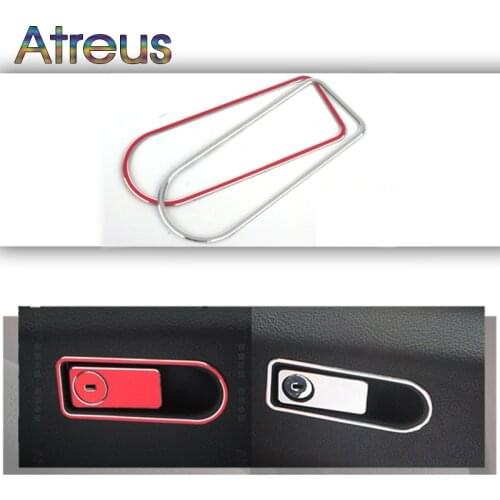Atreus 1pcs Car Groove Storage Box Key Ring Frame AMG Stickers For Mercedes Benz W212 E class Accessories 2016 2017 2018