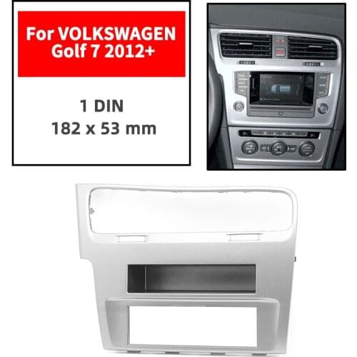 Car Radio Fascia frame One Din For VOLKSWAGEN Golf 7 2012+ Dash Facia Panel Stereo Audio Bezel dash Mount DVD Player Kit Auto