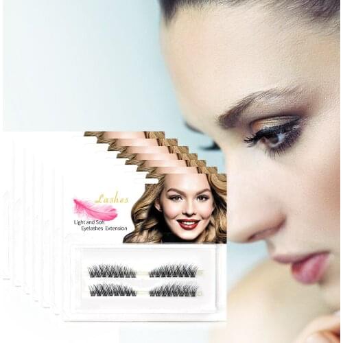 DIY Mink Hair Fluffy Single Cluster Premade Volume Fans ​ 3D Individual Eyelashes Segmented Natural Lashes