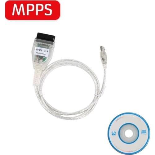Perfect SMPS MPPS V13.02 ECU Chip Remap Tuning Flash USB OBD2 Interface K+CAN Auto Diagnostic Cable