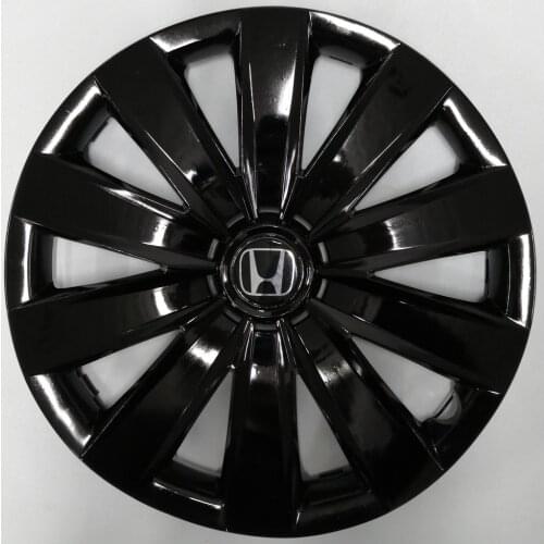Wheel Rim Cover R15 For Honda Prelude Civic Piano Bright Glossy Black Flexible Plastic Caps 15 inch 4pcs/set With Emblem