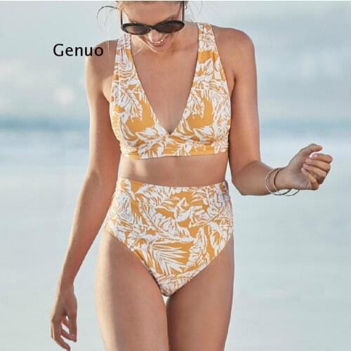 Swimsuits Two Piece Swimwear Women 2021 Sexy Swimwear Bathing Suit Separate Swimsuit Cow Print Bow Bikini Woman Korean Fashion