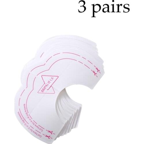 3 Pairs Booby Tape Invisible Breast Lifting Tape Push Up Adhesive Sticky Bra Nipple Cover Breast Lift Tape Thin Chest Stickers