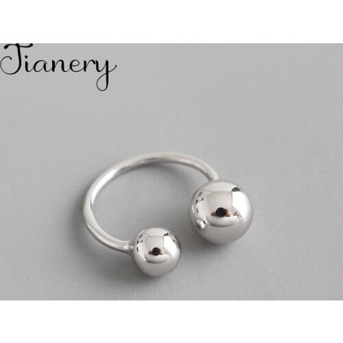 Personality Gothic Boho Beads Ball Rings For Women Lady Charm Engagement Jewelry Girls Open Finger Knuckle Rings 2021