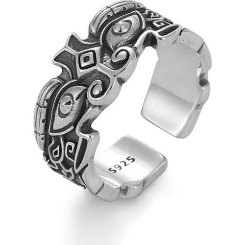 Fashion Mythical Beast Ring Domineering Retro Ring Lucky Mens Ring Opening Adjustable Rings Trendy Gothic Jewelry Wholesale Bulk