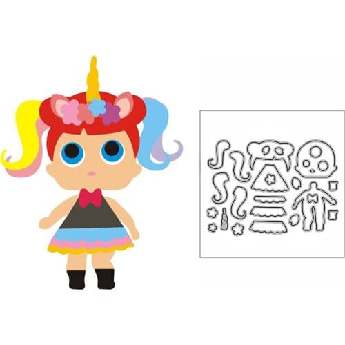 New Fashionable Little Girl Craft Embossing Mold 2021 Metal Cutting Dies for DIY Decor Scrapbooking Album Card Making No Stamps