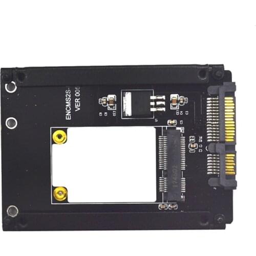 New 50mm mSATA SSD to 2.5" SATA Drive Converter Adapter msata adaptor For Windows2000/XP/7/8/10 for Vista Linux Mac