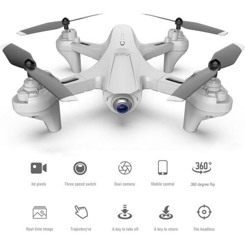 RC Drone with Camera Dual Camera Drone 4k RC Quadcopter WiFi FPV Drone Folding Drone Headless Mode One Key Return Drone Toys Kid
