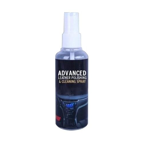 L41A Leather Polishing Spray Furniture Automotive Seat Shoes Leather Cleaning Scratch Protective Coating Spray