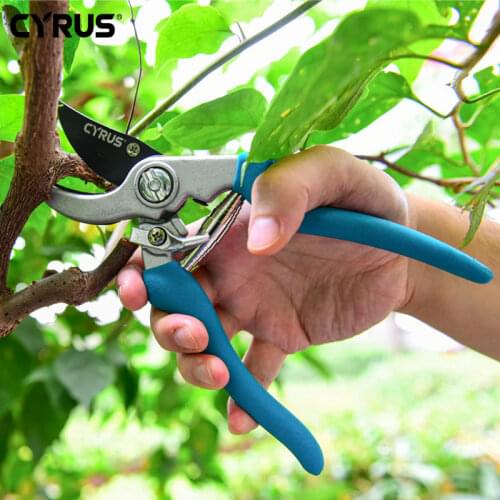 Shears Pruner Carbon Steel Cutter Secateurs Pruning Scissors Bypass Sharpener Clippers For Garden Tool Snip Floral Bonsai flower