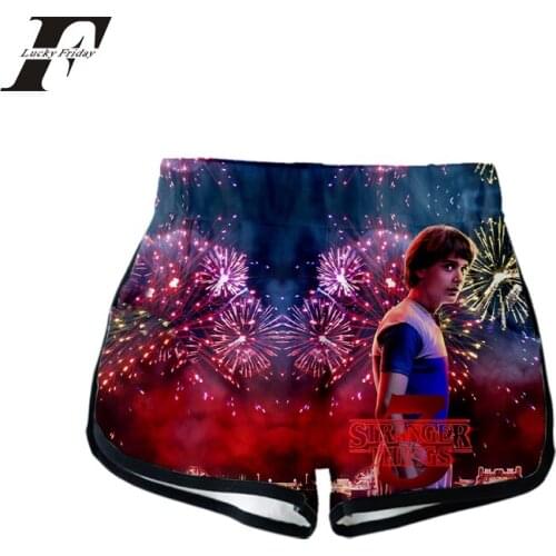 New Horror TV series Stranger Things 3D shorts women/men Print Summer short homme Casual Harajuku Stranger Thing Sexy Clothes