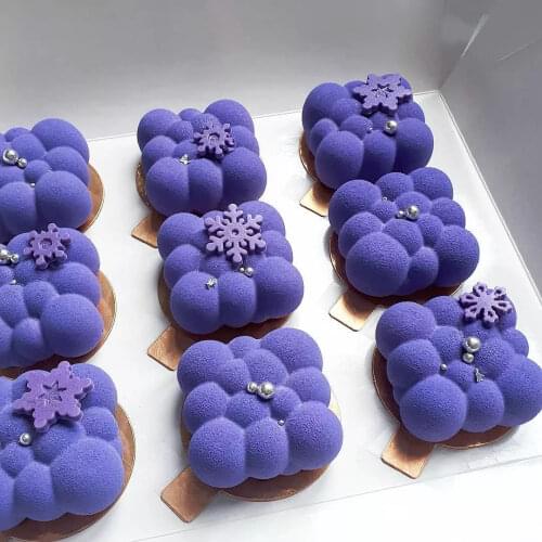 6 Even Clouds Mousse Silicone Cake Mold Baking DIY Mousse Cake Mold Baking Tool