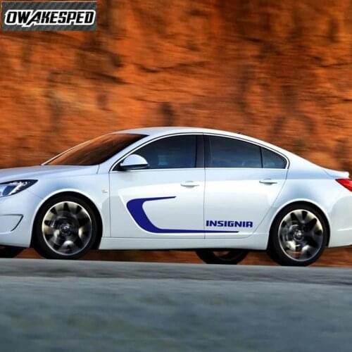 For Opel Insignia OPC 2009-2014 Sport Stripes Door Both Side Decor Sticker Car Styling Auto Body Accessries Vinyl Decal