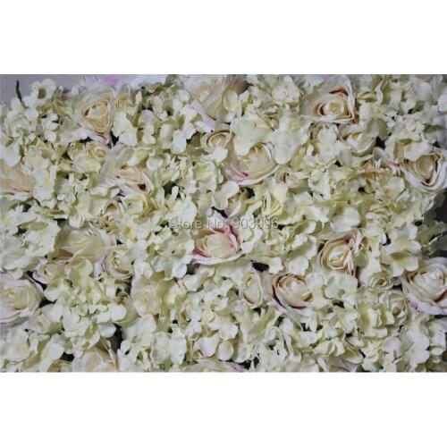 SPR-champagne-10pcs/lot wedding backdrop decoration Artificial silk rose flower wall stage decorative floral