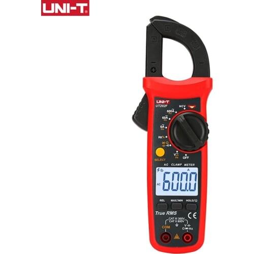 UNI-T Digital Clamp Meter UT202F UT204R AC DC Current Pliers Ammeter True RMS Voltage Tester Frequency Meter