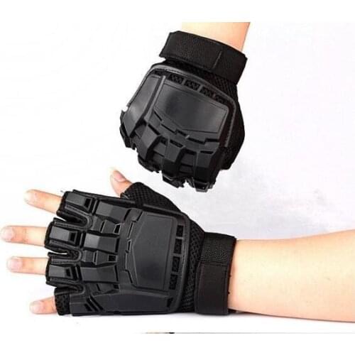 Military Airsoft Paintball Police Tactical Gloves Half Finger Protect Armed Gloves