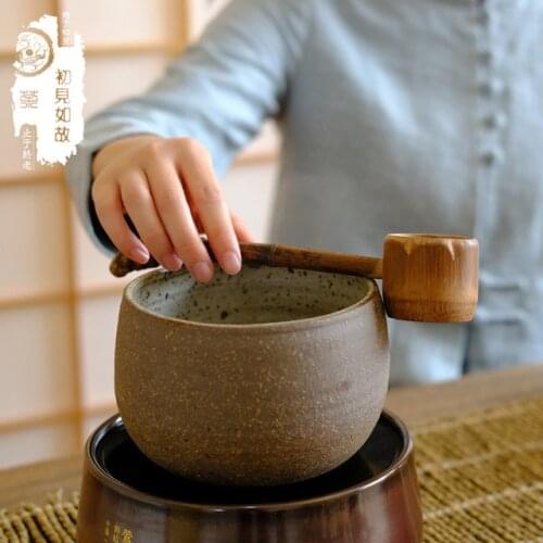 Japanese long handle Water spoog tea ceremony bamboo scoop tea spoon