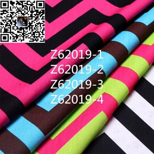 100 cotton wave pattern printed fabric W pattern woven garment curtain fabric diy handmade textile raw materials