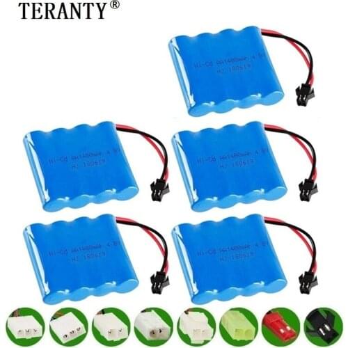 1400mah 4.8v Rechargeable Battery For Rc toys Cars Tanks Robots Guns Rc Boat NICD Battery AA 4.8v 1400mah Batteries Pack 1-20PCS