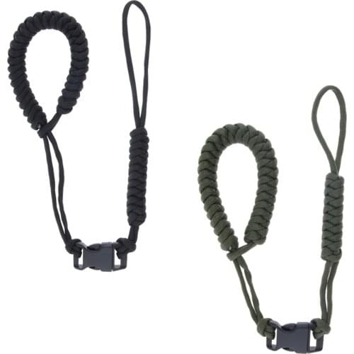 2PCS Weaving Paracord Camera Wrist Strap for Flashlight Binocular Anti-lost Hand Carry Lanyard