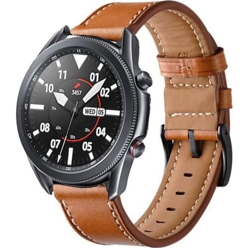 22mm 20mm Leather Milanese Bands For Samsung Galaxy Watch 3 45mm 46mm 42mm Active 2 Gear S3 Strap For Huawei Watch GT 2/2e 46