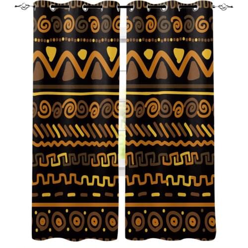 African Circle Geometric Figure Modern Curtains for Living Room Bedroom Kitchen Curtains Drapes Window Treatments