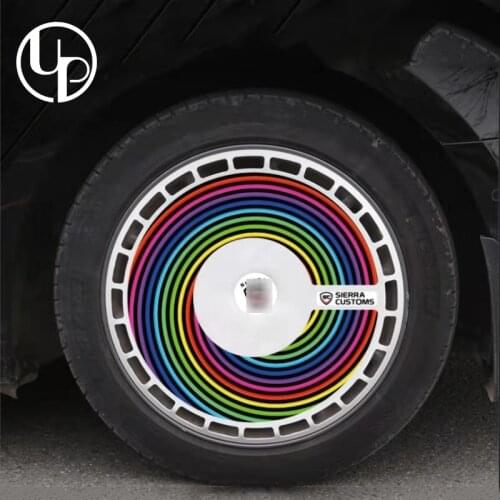 TSL car rear accessories model3 wheel hub cover ABS rims cover plate with stickers for model 3 18 inch rims cover sticker