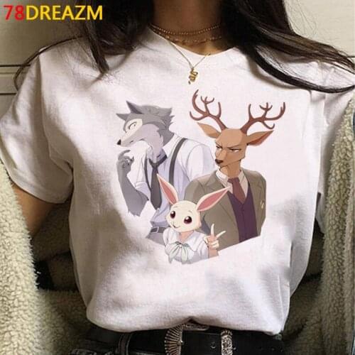 Beastars summer top men couple clothes plus size streetwear t-shirt t shirt tumblr kawaii