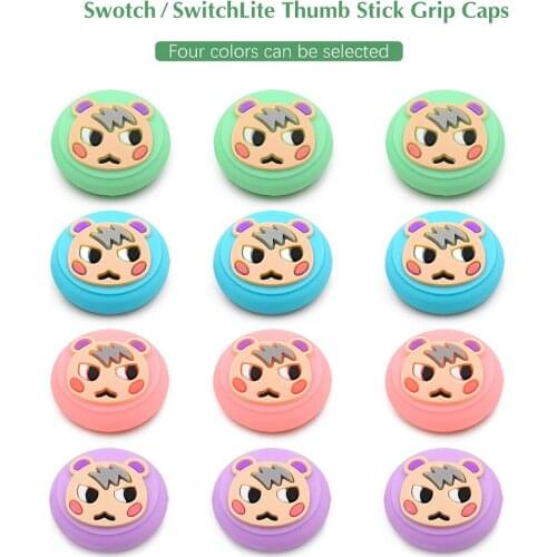Thumb Stick Grip Cap Joystick Cover Cute Cat Paw Claw Sakura For Nintend Switch Lite Joy-Con Controller Gamepad Thumbstick Case