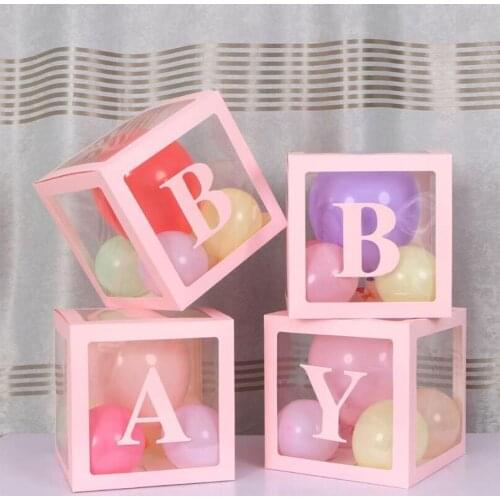 Baby Love Balloon Box Happy Birthday Balloon Box Baby Shower Decorations Wedding Decoration Baby Ballon Box Party Supplies