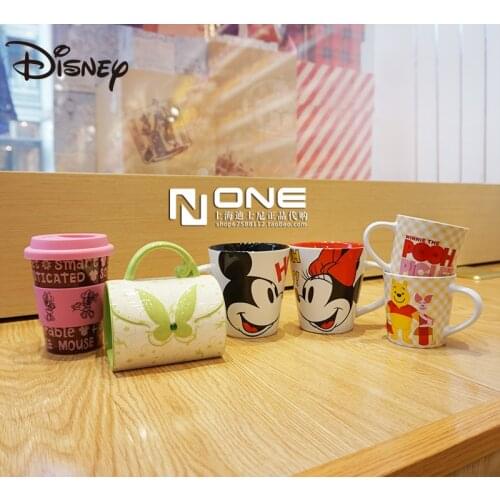 Disney Ceramic Mug Pooh Mickey Minnie Milk Cup Coffee Cup Birthday Gift Collection Cup