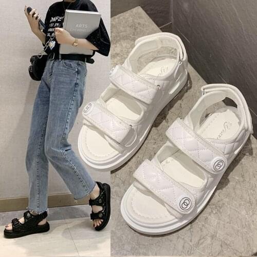 Designer Thick Women Sandals Light Platform Women Walking Shoes Leisure Pumps Female Walking Shoes Back Strappy Women Slippers
