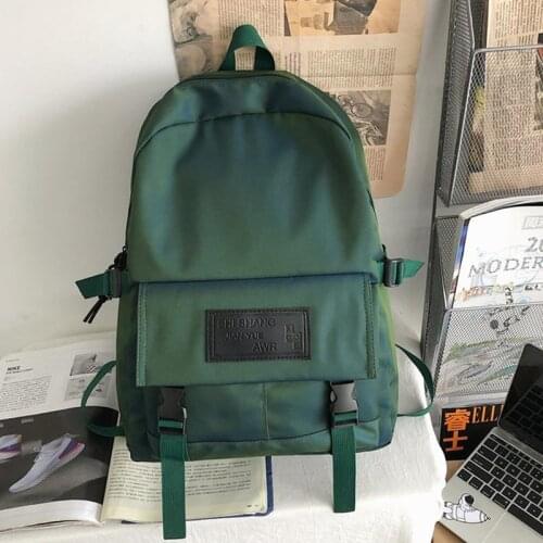 Designer Simple Student Backpack Unisex Fashion Casual Large-Capacity Womens Backpack High-Quality Solid Backpacks Men 2021