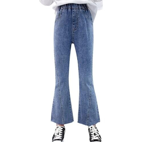 Jeans Girl 2021 New Girl Jeans Kids Spring Autumn Jeans For Kids Teenage Childrens Clothing 6 8 10 12 14