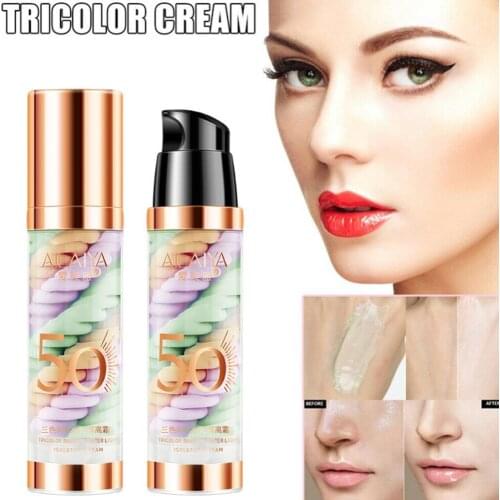 Makeup Cream Moisturizer Peeling Solution Face Base Liquid Make Control Up Primer Lotion Oil Skin C3S4