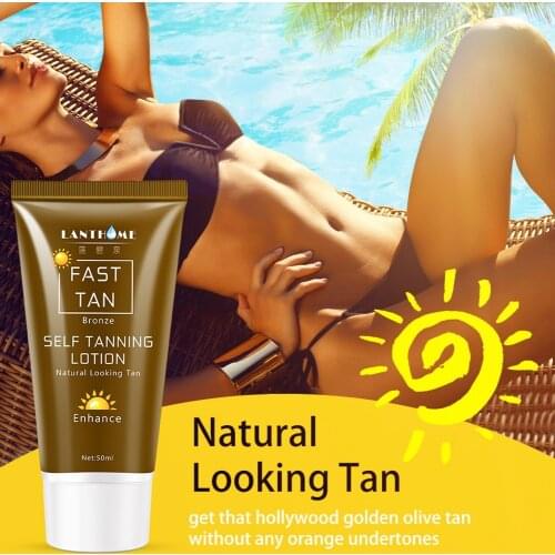 1 Pcs Body Tanning Cream Nourishing Skin Sun-free Health Quickly Coloring Face Natural Long-lasting Sun Tan Cream