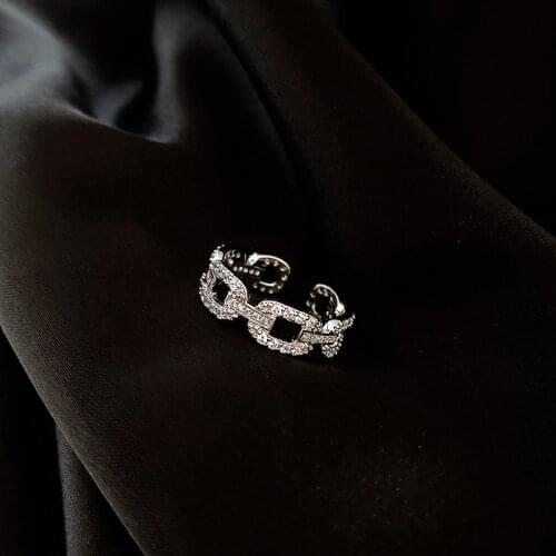 Hot Sale Jewellery Genuine Femininity Finger Design Opening Adjustable Women Adjustable Size Ring Wedding Ring for Women Girls