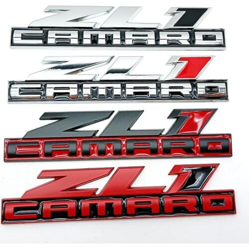 Metal ZL1 Camaro Badge Car Rear Trunk Emblem ZL1 Decals Stickers Car Styling For Chevrolet Camaro Super Hornet Auto Accessories