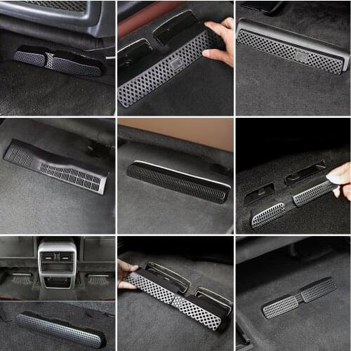 For Audi A3 A4 A5 A6 A7 Q2 Q3 Q5 Q7 Q8 Under Seat Floor Rear AC Heater Air Conditioner Duct Vent Cover Grill Outlet Cover Trim